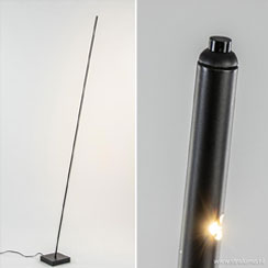 indirecte verlichting - ideeën en inspiratie | Zwarte vloerlamp geïntegreerd LED dimbaar Zwarte vloerlamp geïntegreerd LED dimbaar